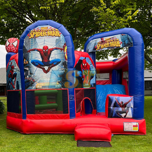 Commerciale di noleggio gonfiabile buttafuori gonfiabile casa di rimbalzo Spiderman castello gonfiabile con scivolo per bambini - Product Image 3