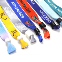 Bracelet de poignet en tissu avec ruban pour événement de festival personnalisé billet vip sans minimum de commande bracelet d'événement