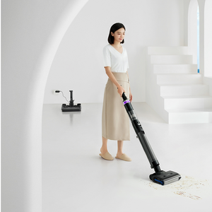 Meilleure machine de nettoyage de sols sans fil, lavage, essorage, aspiration humide et sèche, pour sols durs et carrelages, usage hôtelier, lumières LED, moteur sans balais, nettoyage F - Product Image 2