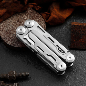 하이 퀄리티 12in1 스테인레스 스틸 블레이드 야외 생존 구조 플라이어 접이식 멀티 도구 캠핑 플라이어 나일론 가방 OEM - Product Image 3