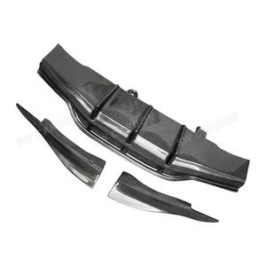 ดิฟฟิวเซอร์หลังคาร์บอนไฟเบอร์สำหรับรถยนต์เมอร์เซเดส-เบนซ์ W205 คูเป้ ซีดาน C63 <span class=keywords><strong>AMG</strong></span> <span class=keywords><strong>C63S</strong></span> ปี 2015-2017 กันชนหลัง - Product Image 4