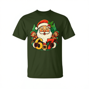 T-shirt de Noël 67 Santa Meme Gen Alpha Slang, cadeau de vacances pour hommes et femmes, taille unisexe, Small Medium Large XL XXL - Product Image 2