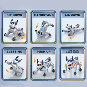 Cane <span class=keywords><strong>Robot</strong></span> Telecomandato AI Chat GPT Multifunzionale con Dialogo Intelligente, Compagno in Plastica con Telecomando e Giocattolo Intelligente Cloud - Product Image 4