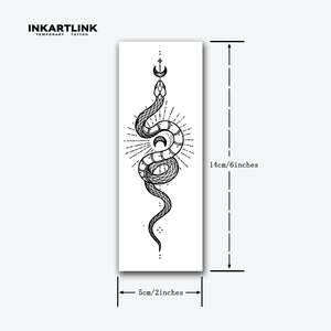Nuevo Diseño de <span class=keywords><strong>Tatuaje</strong></span> Temporal de <span class=keywords><strong>Serpiente</strong></span> Tribal, Resistente al Agua, de Larga Duración, para Hombres y Mujeres - Product Image 3