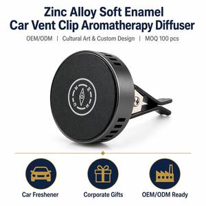 <span class=keywords><strong>Ambientador</strong></span> de Coche de Metal Personalizado con Diseño de Brújula, Difusor de Aroma con Clip para Ventilación, Decoración de Aromaterapia - Product Image 1