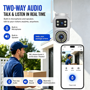 Nueva Cámara de Seguridad Exterior Tuya con Doble Lente, WiFi 2.4G, Visión Nocturna, Audio Bidireccional, Cámara IP - Product Image 6