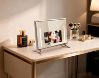 Espejo Inteligente LED de Aluminio Personalizado MIRROH.AI, Pantalla Táctil de 13.3'', Cámara Integrada, para Belleza y Peluquería