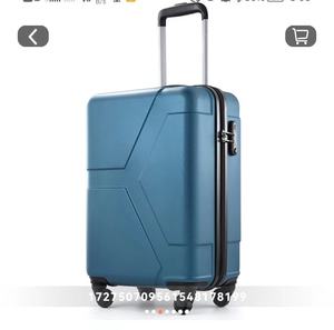 Diplomat <span class=keywords><strong>valise</strong></span> double tige glace cristal bleu 20 pouces 360 degrés roue universelle HM-6702-1 - Product Image 1