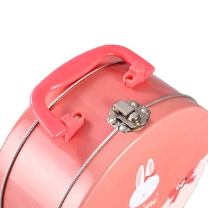 Xách Tay Vali Hình Bản Lề Nắp Khóa Kim Loại Kẹo Hộp Giáng Sinh Trẻ Em Món Quà Túi Xách Hình Dạng Hộp Thiếc Với Nhựa Xử Lý - Product Image 3