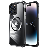 Coque arrière magnétique pour iPhone 14 15 14 13 12 Pro Max, compatible avec la charge sans fil