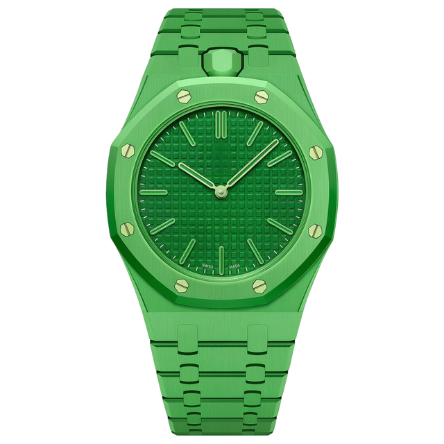 Automatic Mechanical Watch Sport Waterproof Octagonal Bezel Silicone Strap Men Wristwatch Business Casual Wrist Watch