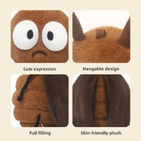 Peluche longue en forme de cafard de la série Catch Fun Insect, avec rembourrage en coton PP, adorable poupée pour dormir, cadeau d'anniversaire pour les 14 ans et plus, 31-50 cm