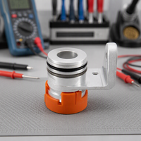 Connecteur de traversée de paroi pour armoire de stockage d'énergie EV, avec contact en cuivre JAR, fiche en laiton, boîtier en aluminium, 200A 12V DC, IP67