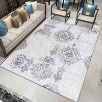 Rétro Lumière Luxe Marocain Grande Surface Tapis Fantaisie Moelleux Tapis Lavable en Machine pour Salon Tapis Chambre