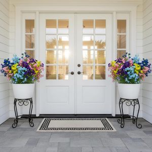 <span class=keywords><strong>Bouquet</strong></span> de <span class=keywords><strong>fleurs</strong></span> sauvages <span class=keywords><strong>artificielles</strong></span> en soie, type Souffle de Bébé, 66 cm de haut, pour vase, décoration de mariage printanier et de la maison, arrangement floral multi-occasions - Product Image 5