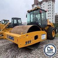 Compacteur routier d'occasion 223J, rouleau vibratoire monocylindre, moteur Weichai 132KW, moteur et pompe en parfait état