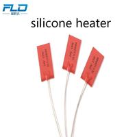 Coussin chauffant en caoutchouc silicone 15W 24V, couverture électrique, tapis flexible, isolation thermique, équipement industriel, chaleur en caoutchouc silicone