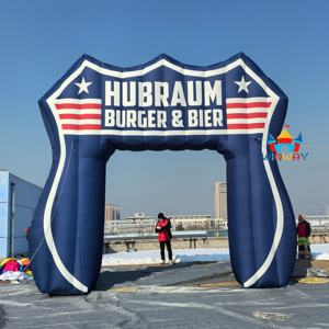 Arche gonflable publicitaire durable personnalisée avec conception 3D gratuite en nylon sergé pour exposition et publicité - Product Image 1