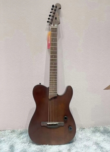 Chitarra Elettrica D-K6 Folk <span class=keywords><strong>Daddario</strong></span> 6 Corde Acustica Vintage con Finitura Opaca, 22 Tasti, Capotasto in Osso, Tastiera in Palissandro Indiano - Product Image 6