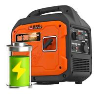 Kleiner Benzin-Generator mit Elektrostarter, Dual-Fuel 2000W Generator, Heckklappen-Generator, Geräuscharmes Modell
