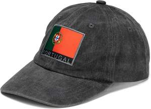<span class=keywords><strong>Casquette</strong></span> de baseball ajustable 100 % coton unisexe avec motif drapeau pour supporter de l'équipe nationale du Portugal 2026 - Product Image 2