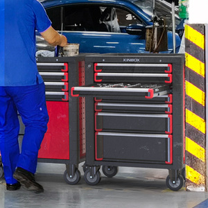 Exclusive for New Customers Kinbox <b>Rolling</b> Box Heavy Duty Stainless Steel <b>Tool</b> Chest 7 Drawers <b>Tool</b> Cabinet Cart Trolley - Product Image 3