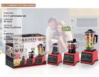 Blender multifonctionnel 3L 6 en 1, mixeur, robot culinaire, blender 3 en 1, machine à smoothies, usage intensif, commercial, 9500w