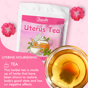 Dromaka Té de hierbas para la salud uterina y ovárica de las mujeres, equilibra las hormonas y apoya la menstruación, mezcla de té natural - Product Image 2