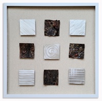 Cadre photo carré en verre Art Déco pour décoration intérieure, avec feuille d'or, écologique, pour tableau mural en relief – Offre Spéciale