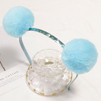 Fermoir à cheveux à paillettes personnalisable pour enfants Bandeau adorable pour bébé avec pompons Accessoires pour cheveux pour enfants et filles