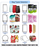 Sachet d'emballage alimentaire en forme spéciale, laminé BOPA/PE, thermoscellable, imprimé sur mesure, marque Hongya, pour gelée et boissons, motif animal de dessin animé