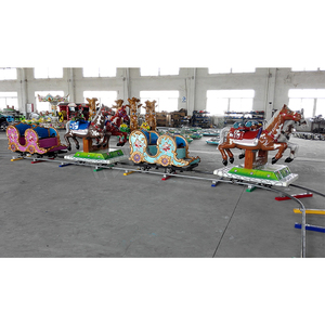 Pequeño Tren Eléctrico Parque de atracciones Paseo Mini tren de pista Paseos justos para niños tren para niños a la venta - Product Image 6