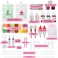 Kit de fabrication de brillant à lèvres pour enfants en gros DIY pour les filles de 6 ans et plus hydratant et parfumé Kit de base de brillant à lèvres fait main