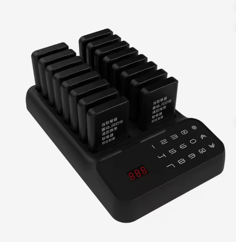 Rectangle 16 Pager Restaurant System Vibration Pagers and Table Food Buzzer Wireless Call Small Wireless Restaurant Pager 16