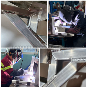 Tùy Chỉnh Kích Thước Nhôm Xây Dựng 3Mm Nhiệm Vụ Nặng Nề Thiết Kế Tường Góc Tripod Kệ Khung Góc Niềng Răng Chủ Đứng Chân Đế - Product Image 3