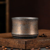 Tasse à eau en poterie rustique pour usage domestique, tasse à café en céramique rétro, tasse à thé en porcelaine pour restaurant