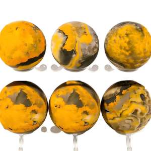 Оптовые высококачественные натуральные шары из яшмы «пчелка» - Product Image 4