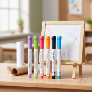 Marcadores de pizarra blanca YIHUI, 6 colores, borrables, para niños, juego de dibujo artístico - Product Image 2