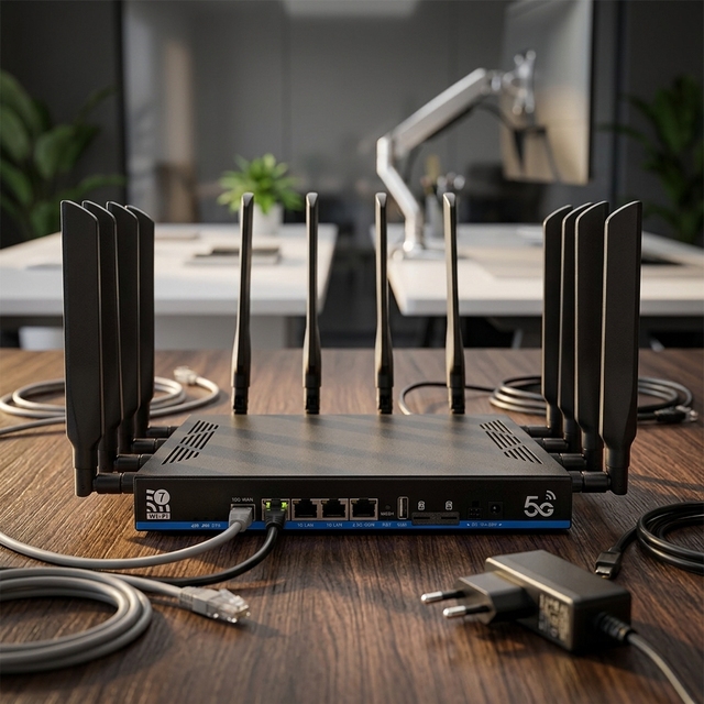 Factory Hot Sale WiFi 7 5G Router BE19000 Tri Band with Dual 5G SIM and 10G Fiber Port 2.5G WAN OEM Wireless Router WiFi7 Router