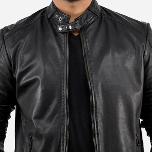 Wholesale Low Price Winter Warm High Quality <b>Men</b> Leather <b>Jacket</b> Waterproof Eco-Friendly Windproof Hot Sale - Product Image 2
