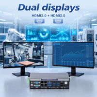 PC industriel embarqué, processeur Core I3/i5/i7 11e génération, 4 ports LAN, EtherCAT, GPIO 16 broches, CAN BUS, 8 entrées/sorties numériques, montage sur rail DIN, double affichage