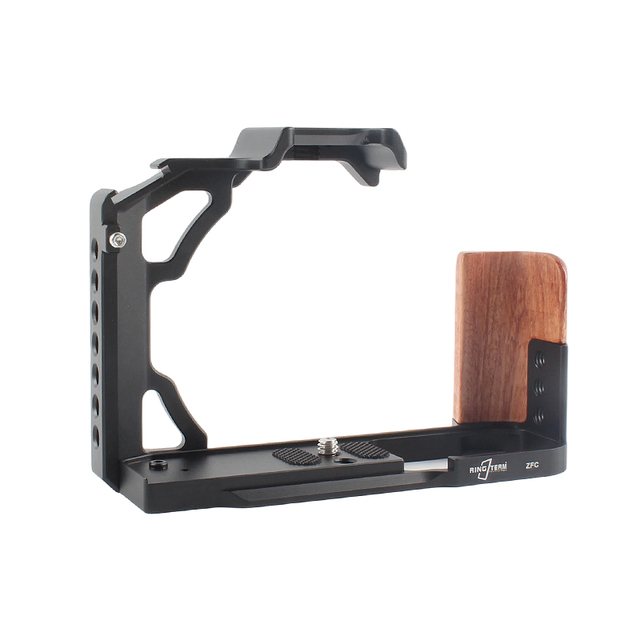 Wholesale Nikon ZFC Camera Rig Aluminum Alloy Wooden Handgrip L Plate Cage for Retro Mirrorless Photography Accessory