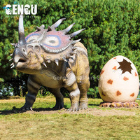 Kapalı elektronik Robot dinozor Trex modeli okul anaokulu için Daycare havaalanı alışveriş merkezi kamu alanı metalden yapılmış