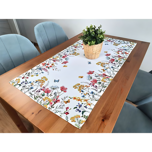 Camino de Mesa de Poliéster Estampado Resistente a las Manchas, Opción para Empresas de Servicios para Eventos, Pedidos al por Mayor, Adquisición para Proyectos - Product Image 1