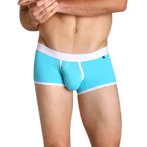 Sous-vêtements classiques personnalisés, boxer antibactérien mi-hauteur en coton antistatique à séchage rapide pour hommes