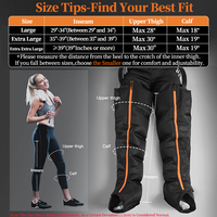 Système de bottes de pressothérapie à compression d'air séquentielle à 6 chambres OEM ODM personnalisé avec contrôle de la minuterie pour massage des jambes