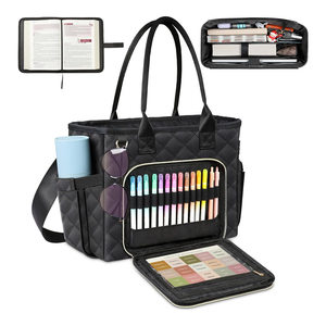Grand sac de transport pour Bible avec étui de protection pour femmes, sac fourre-tout matelassé avec versets bibliques, sac d'église, cadeau chrétien, vente en gros - Product Image 1