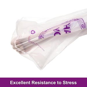 ถุงพลาสติกมีหูหิ้วแบบ "ขอบคุณ" ถุงเสื้อยืดแบบ "ขอบคุณ" จำนวนมาก ถุงช้อปปิ้งแบบใช้ซ้ำได้สำหรับร้านอาหาร ร้านค้าปลีก - Product Image 2