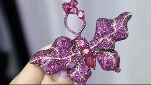 Lujo simulado rubí mariposa Micro Pave 925 Plata elegante broche joyería Zirconia cúbica boda fiesta de compromiso para Mujeres Hombres - Product Image 4