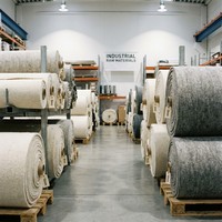 Rouleau de feutre de laine industriel gris naturel et blanc pour le polissage et le nettoyage, directement de l'usine